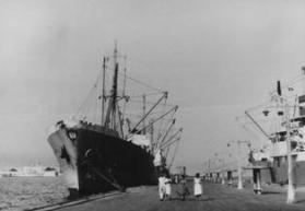 MS Niedersachsen im Hafen von Veracruz